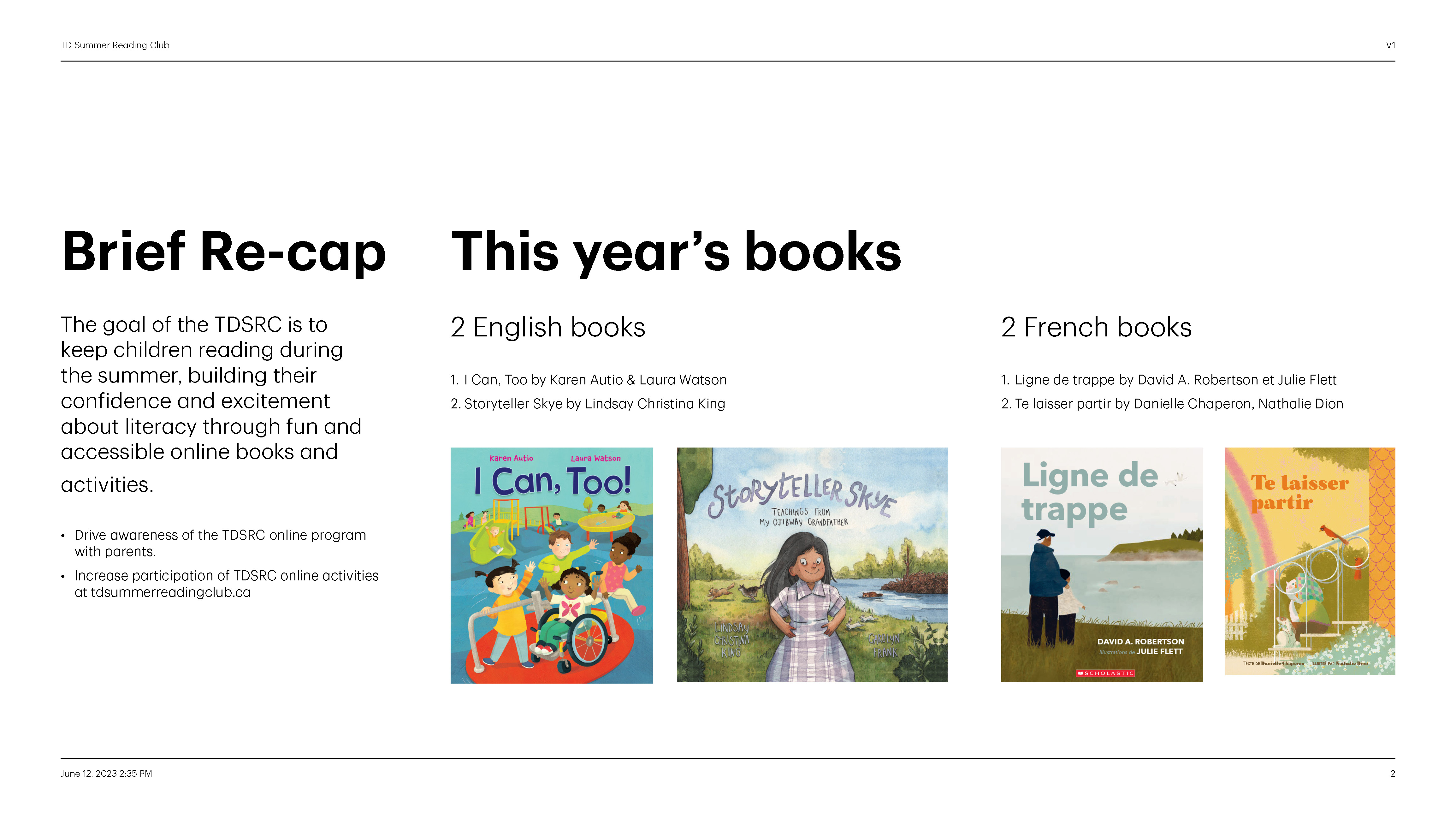 TD Summer Reading Club — Page 2